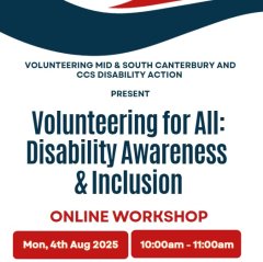 Volunteering for All: Disability Awareness  & Inclusion - ONLINE
