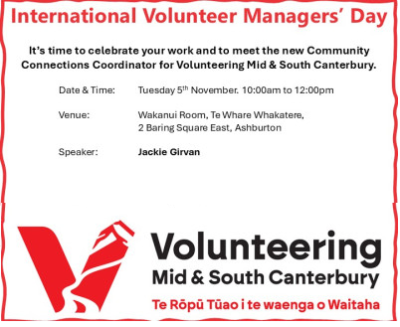 International Volunteer Managers' Day Mid Canterbury Gathering