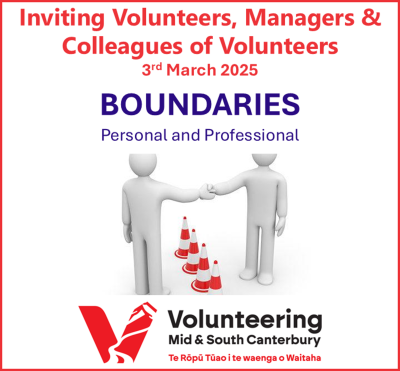 Professional Development: Boundaries, Professional and Personal (Ashburton and Livestream)