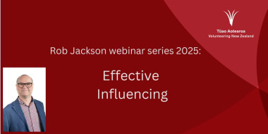 Rob Jackson webinar series 2025: Effective Influencing