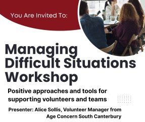 Managing Difficult Situations Workshop - Timaru